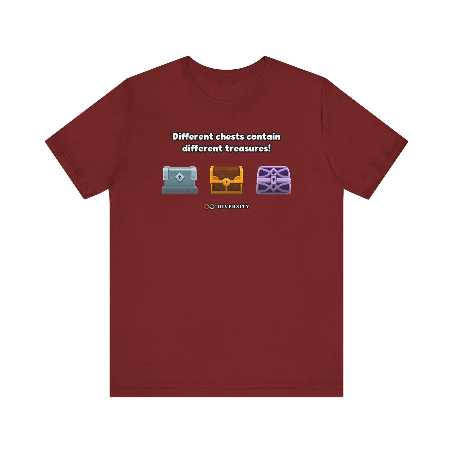 Different Chests Contain Different Treasures! Autism Graphic Tee