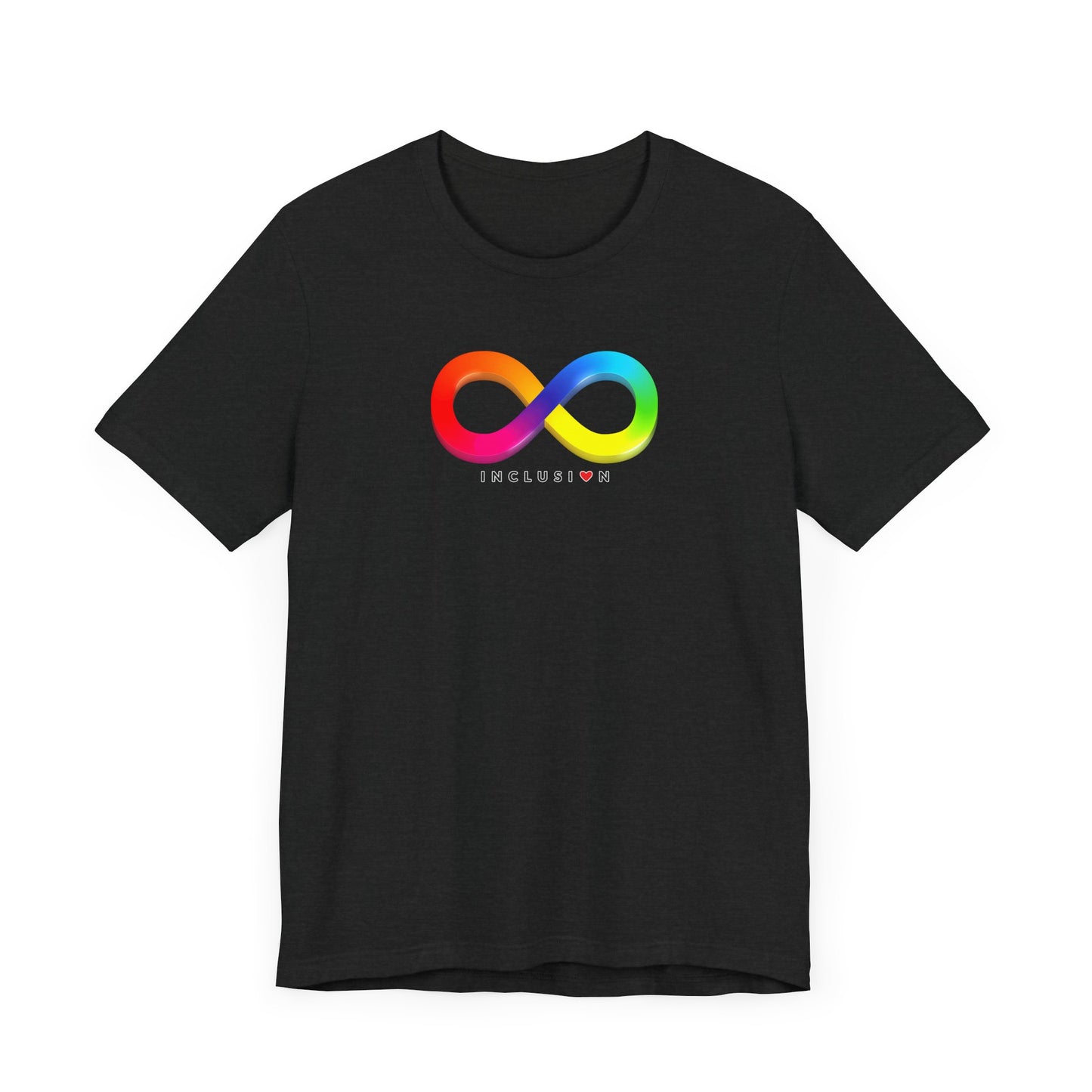 Rainbow Infinity Symbol - Inclusion Unisex Graphic Tee