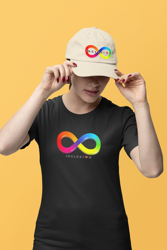 Rainbow Infinity Symbol - Inclusion Unisex Graphic Tee