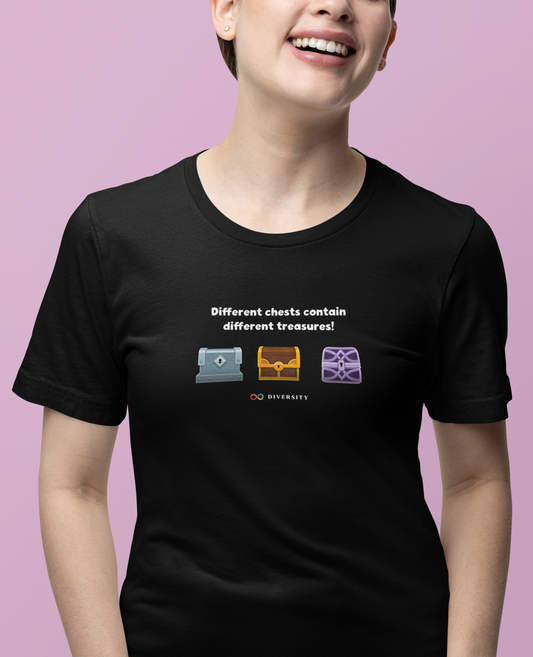 Different Chests Contain Different Treasures! Autism Graphic Tee