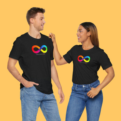 Rainbow Infinity Symbol - Inclusion Unisex Graphic Tee