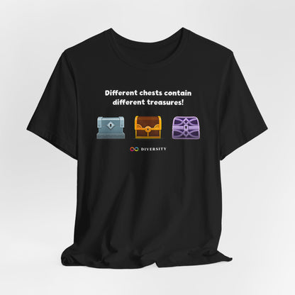 Different Chests Contain Different Treasures! Autism Graphic Tee